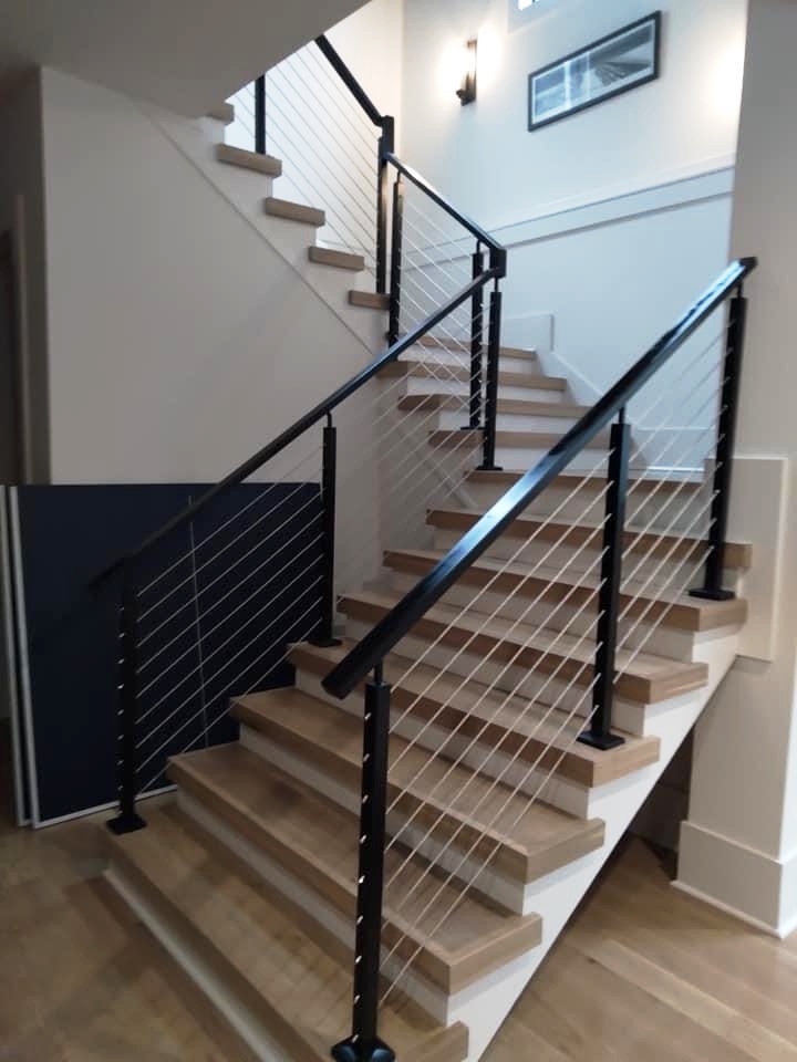 wide bottom staircases designs