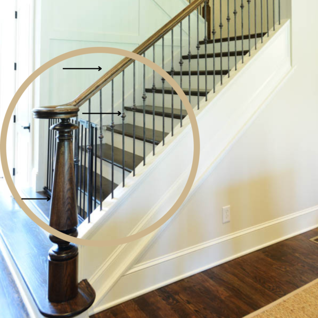 stairs for home with balusters