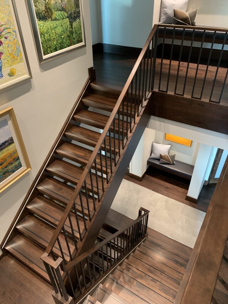 Visual Impact and Design Versatility in Custom Stairs Design with Open Riser Stairs