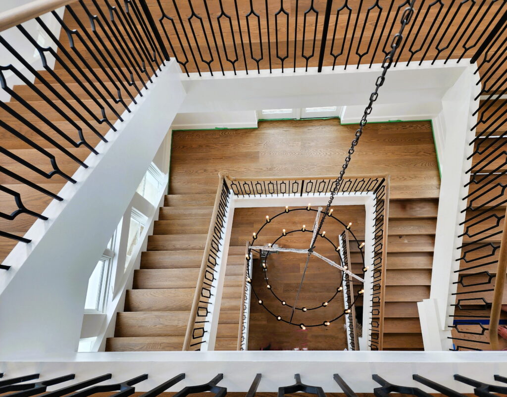 Sculptural Statement Staircases: White Oak Floating Stairs